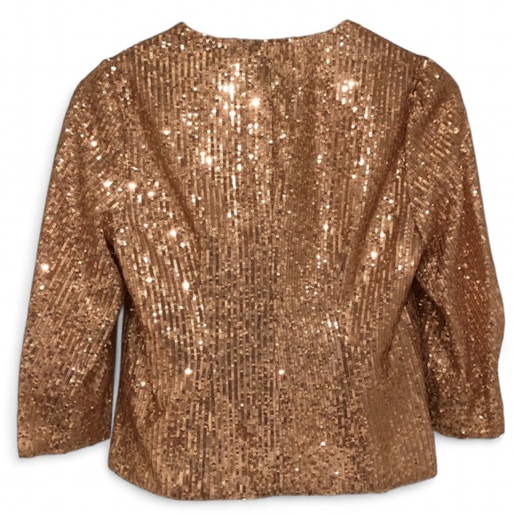 MAJE SEQUINED CROPPED BLAZER - Picture 4 of 5